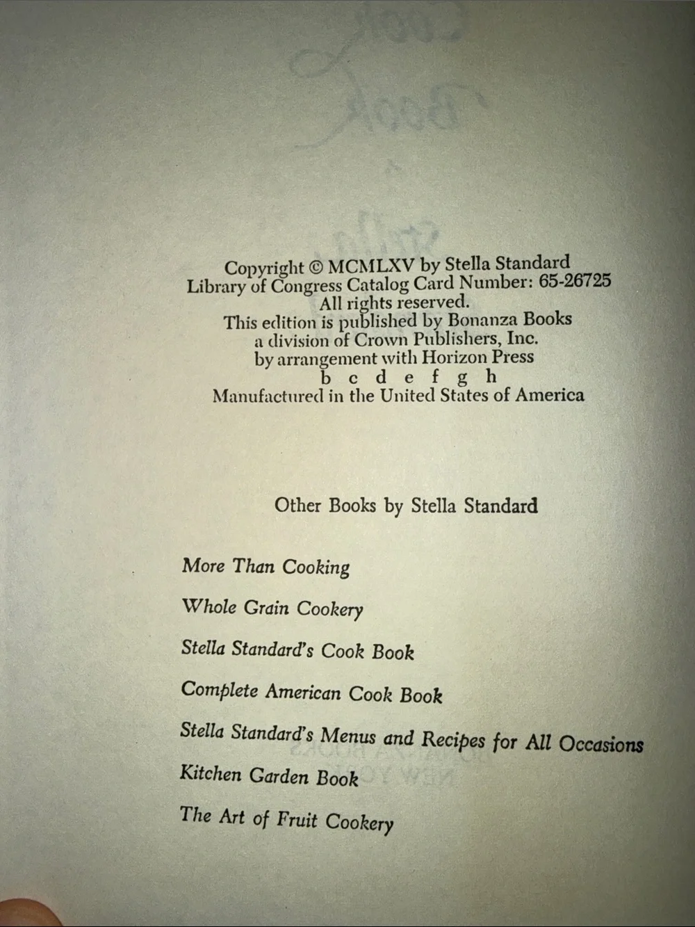 Cook Book - Favorite Food from Home & Abroad - Stella Standard